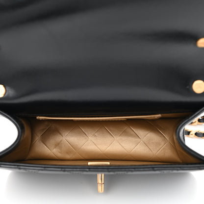 Chanel Calfskin Quilted Mini Coco Ring Flap Black 5 of 14