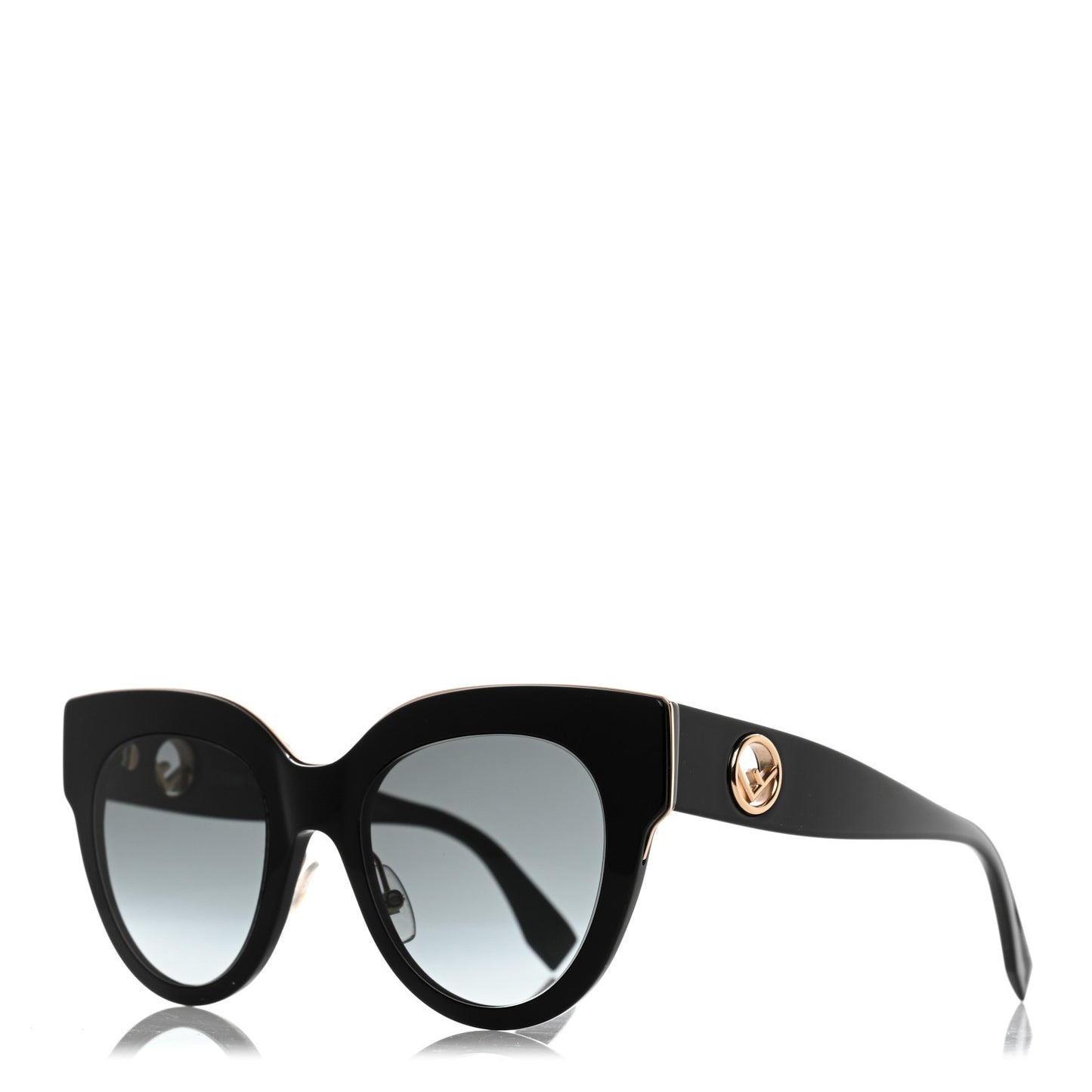 Acetate F is Fendi Cat Eye Sunglasses FF 0360/G/S Black