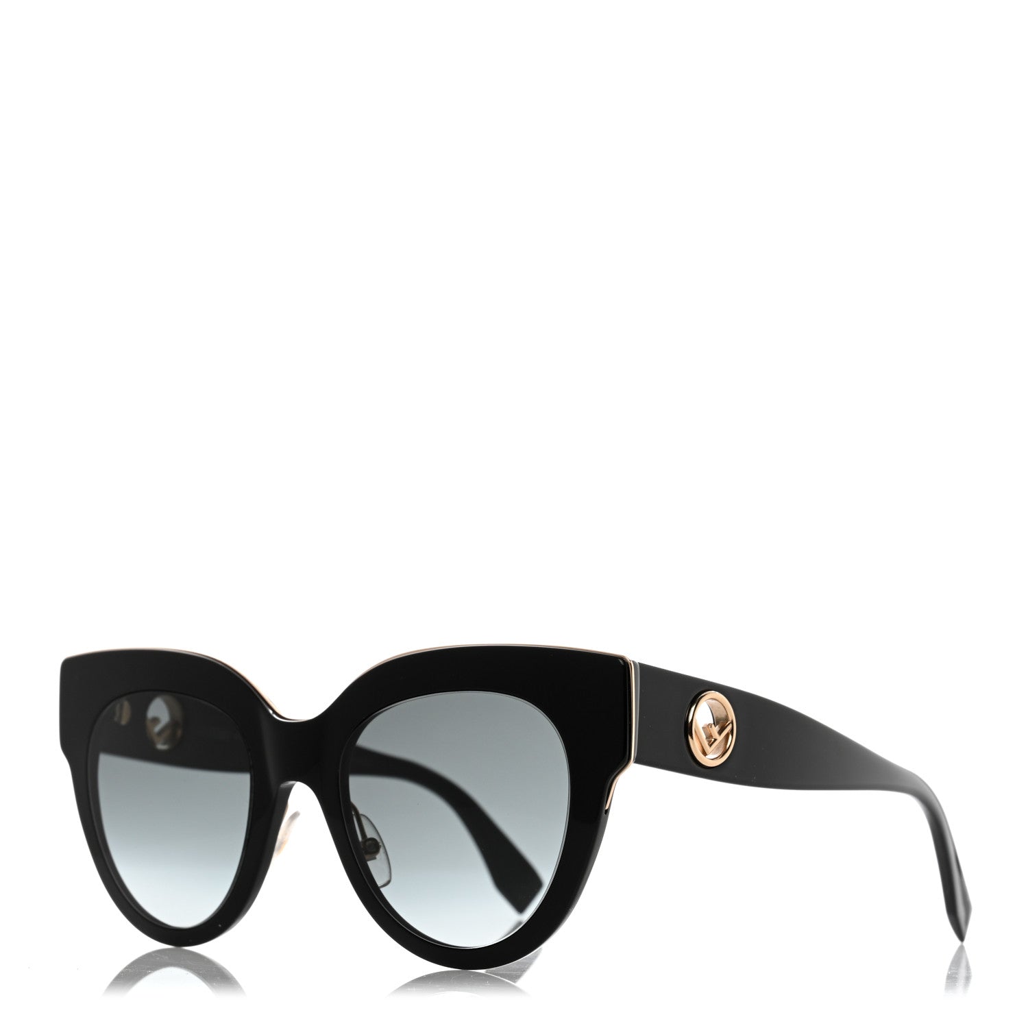 Fendi Acetate F is Fendi Cat Eye Sunglasses FF 0360/G/S Black 1 of 7