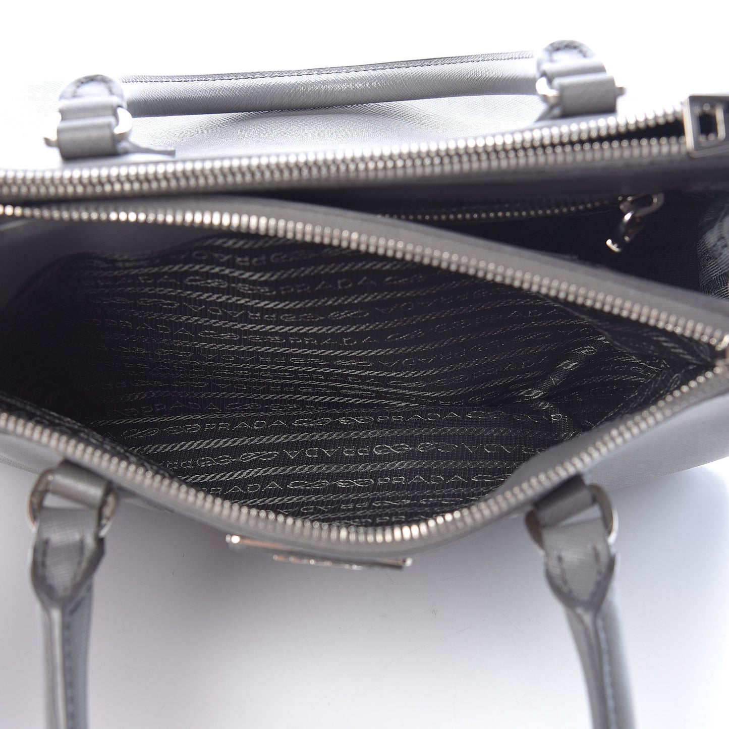 Saffiano Small Galleria Double Zip Tote Marmo