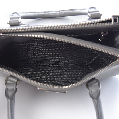 Prada Saffiano Small Galleria Double Zip Tote Marmo 7 of 18