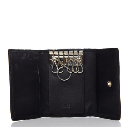 Gucci Guccissima 6 Key Holder Case Black 5 of 7