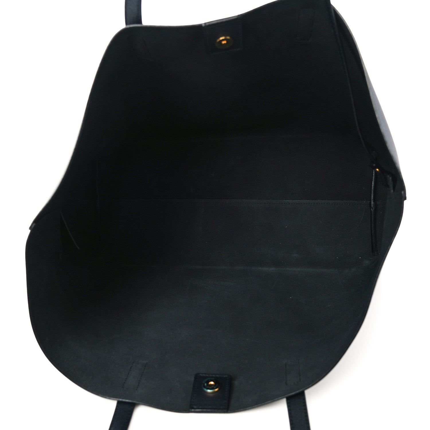 Saint Laurent Calfskin Large Shopping Tote Navy 6 of 10