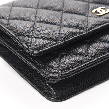 Chanel Caviar Quilted Wallet On Chain WOC Black 9 of 11
