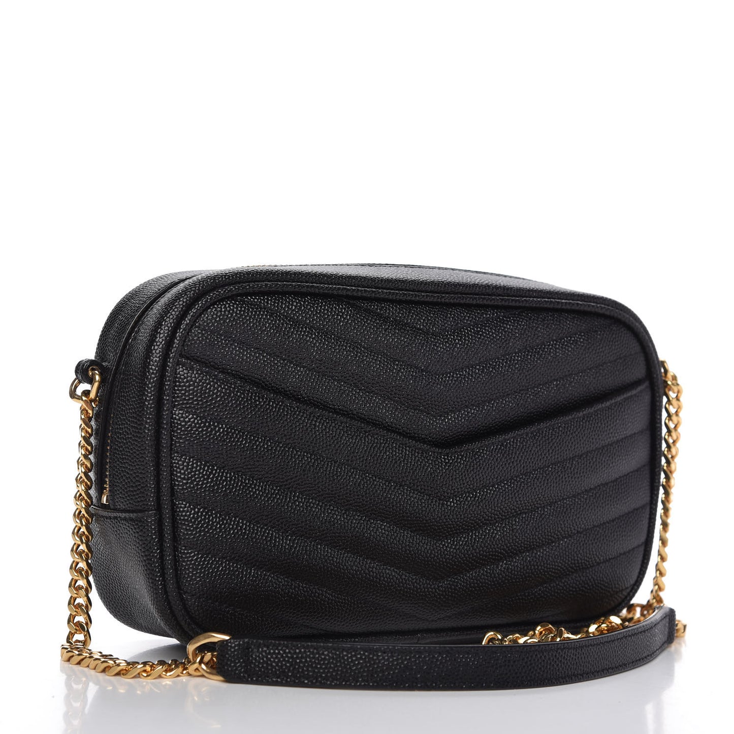 Grain De Poudre Matelasse Monogram Mini Lou Camera Bag Black