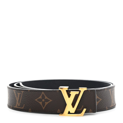 Louis Vuitton Monogram 30mm LV Initiales Belt 90 36 Black 1 of 5
