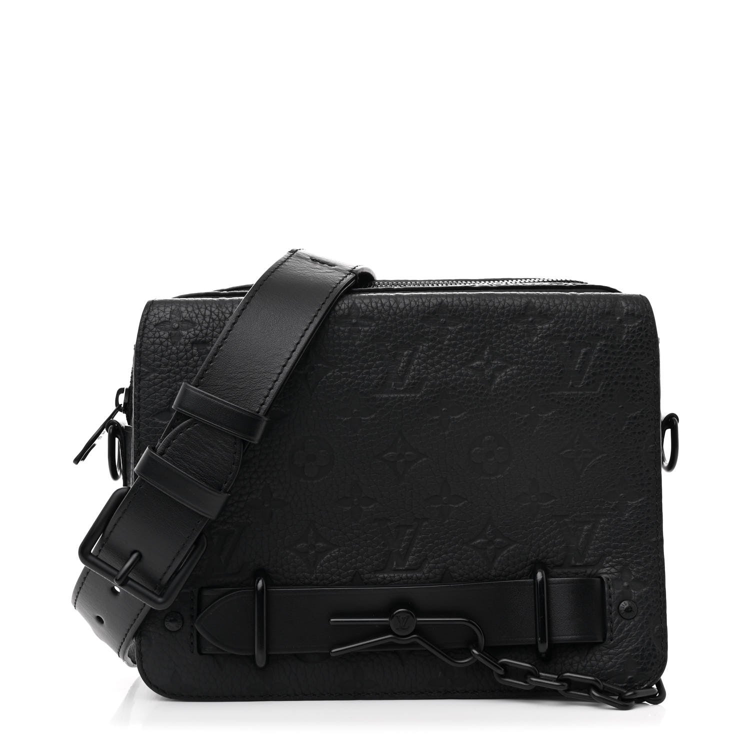 Louis Vuitton Taurillon Monogram Steamer Messenger Black 1 of 9