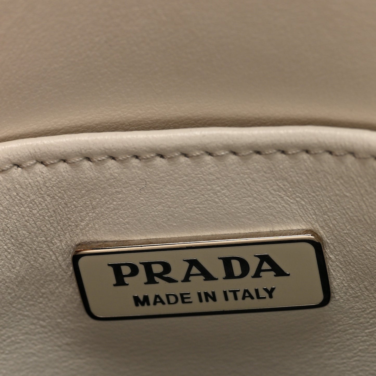 Spazzolato Triangle Small Double Handle Crossbody Tote White