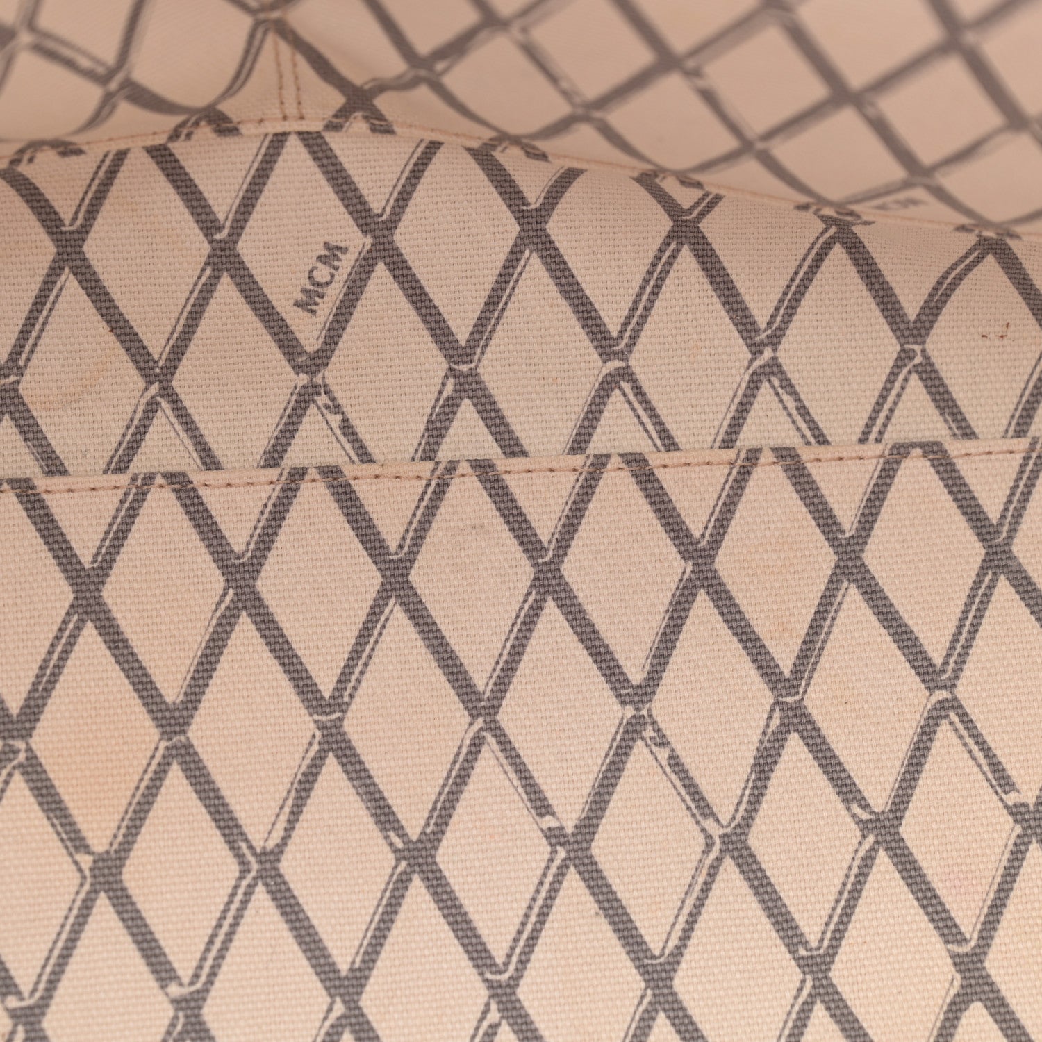 MCM Visetos Toni Shopper Tote Powder Pink 11 of 13