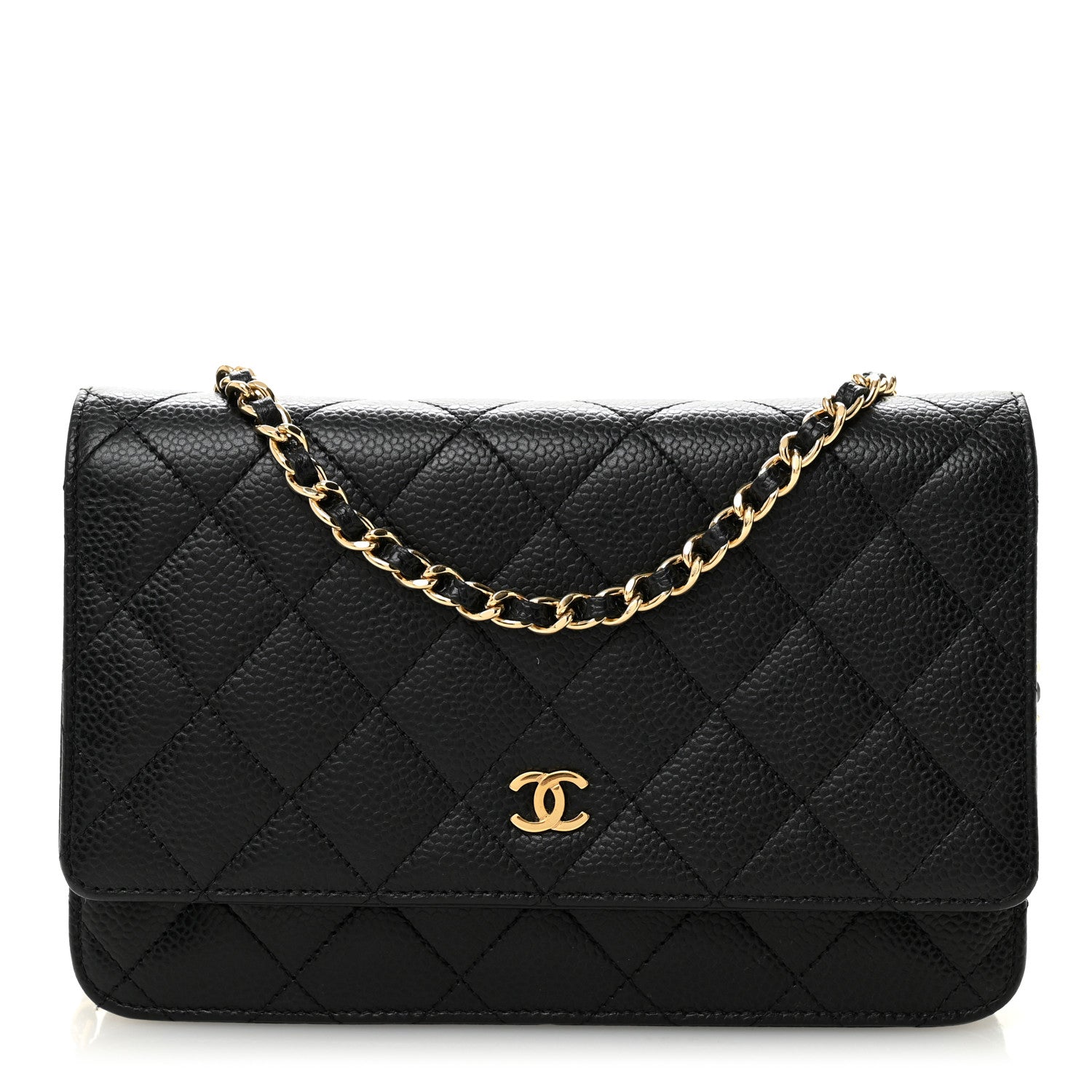 Chanel Caviar Quilted Wallet on Chain WOC Black 1 of 11