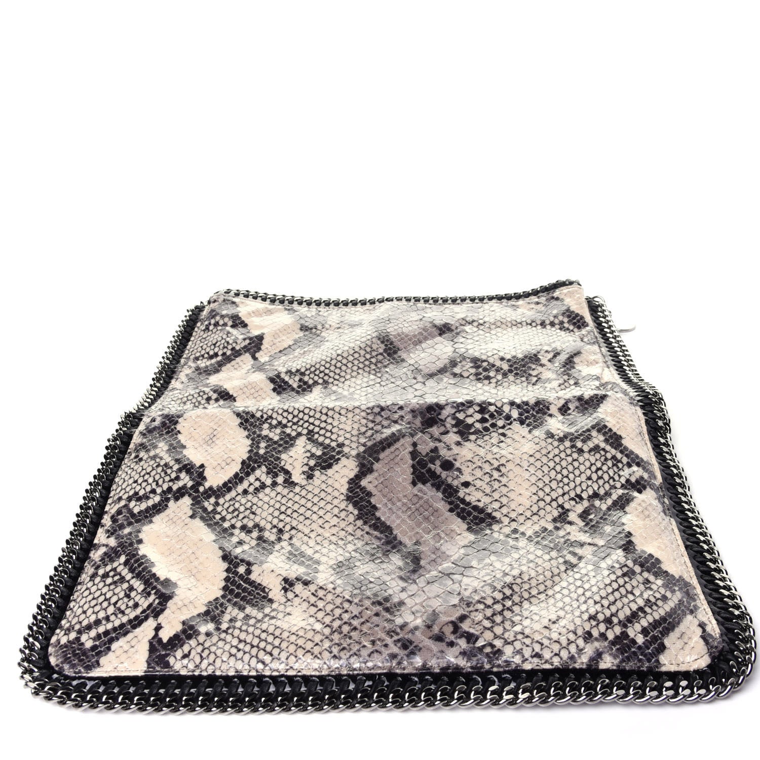 Stella McCartney Eco Python Falabella Fold Over Clutch Grey 11 of 12