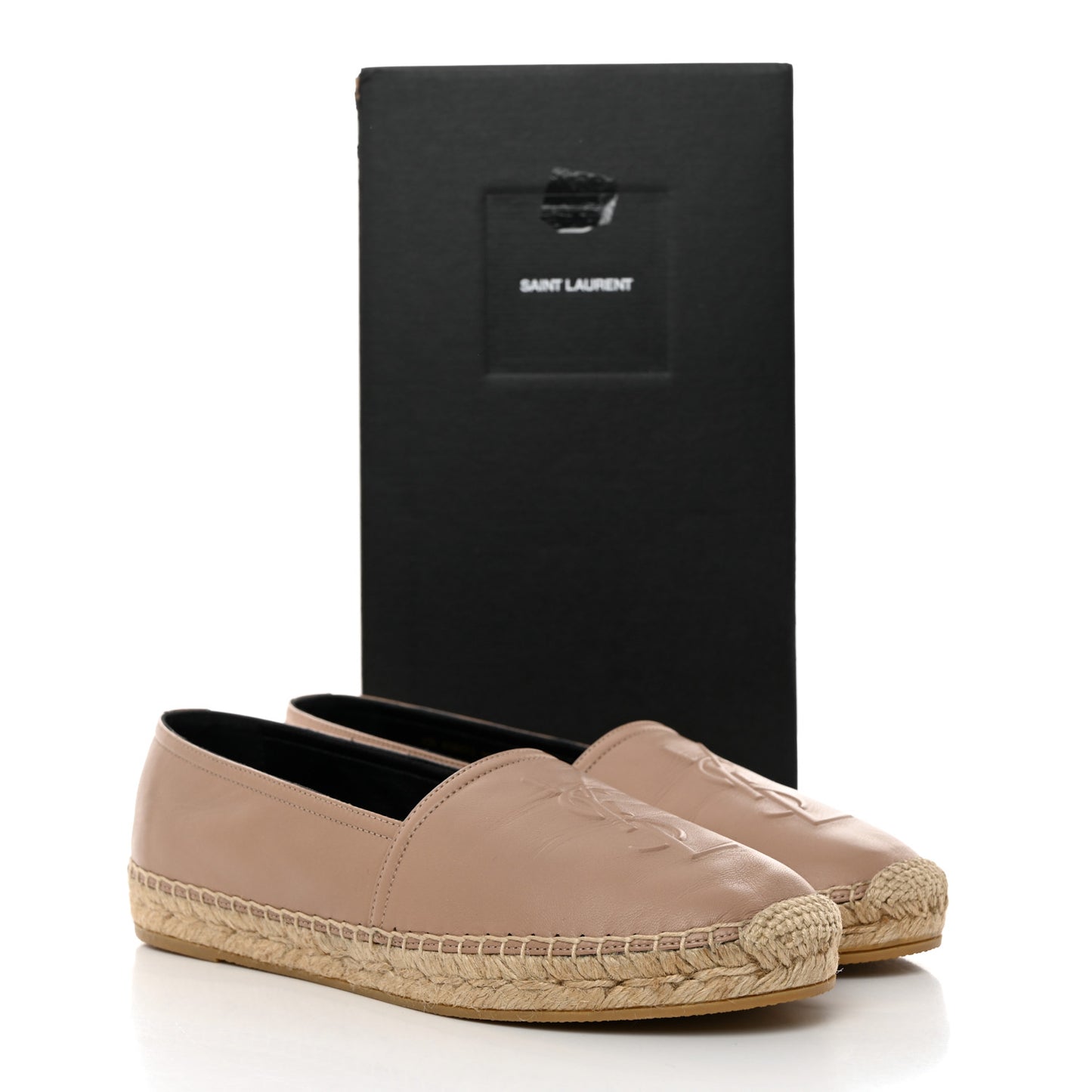 Lambskin Monogram Espadrilles 39.5 Nude