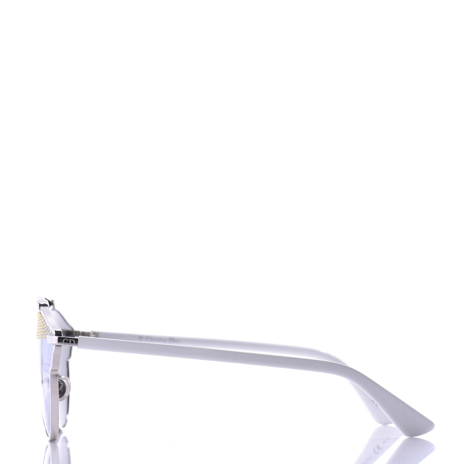 Christian Dior Studded So Real Sunglasses Silver White 3 of 10