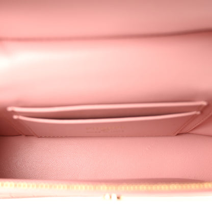 Chanel Calfskin Crocodile Embossed Crococo Exoticoco Vanity With Chain Light Pink 5 of 10