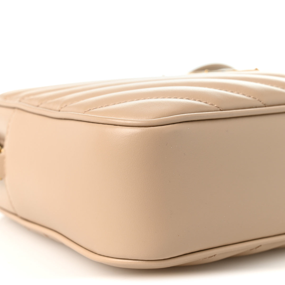 Saint Laurent Calfskin Matelasse Monogram Lou Camera Bag Dark Beige 9 of 10