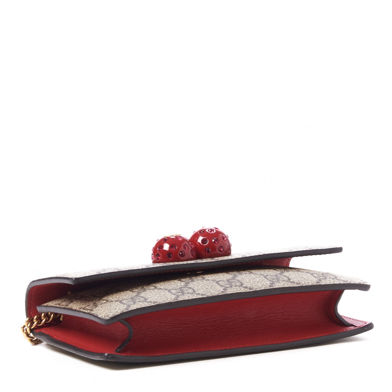 Gucci GG Supreme Monogram Mini Cherry Chain Bag 3 of 7