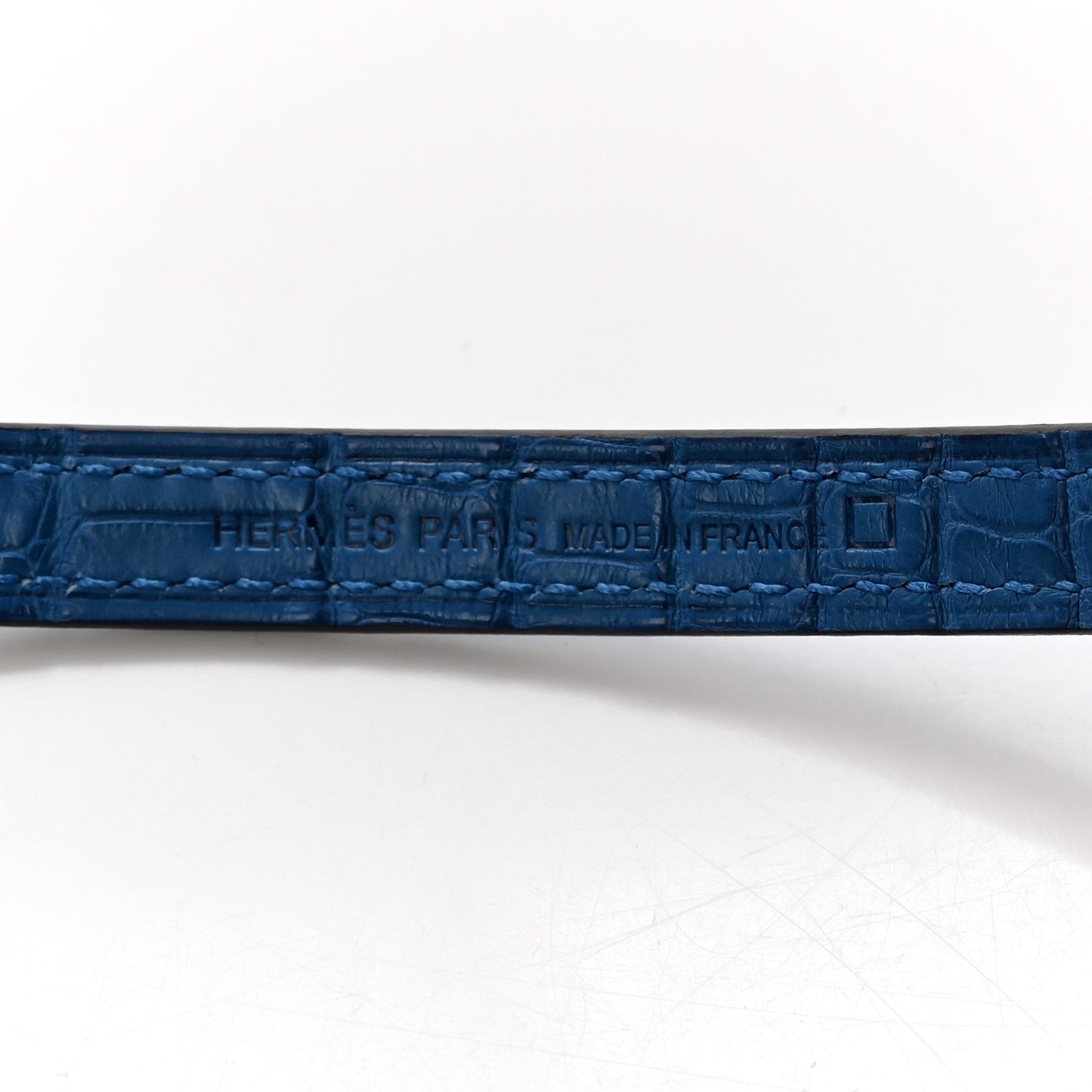 Matte Alligator Constance Long Wallet To Go Bleu Zellige
