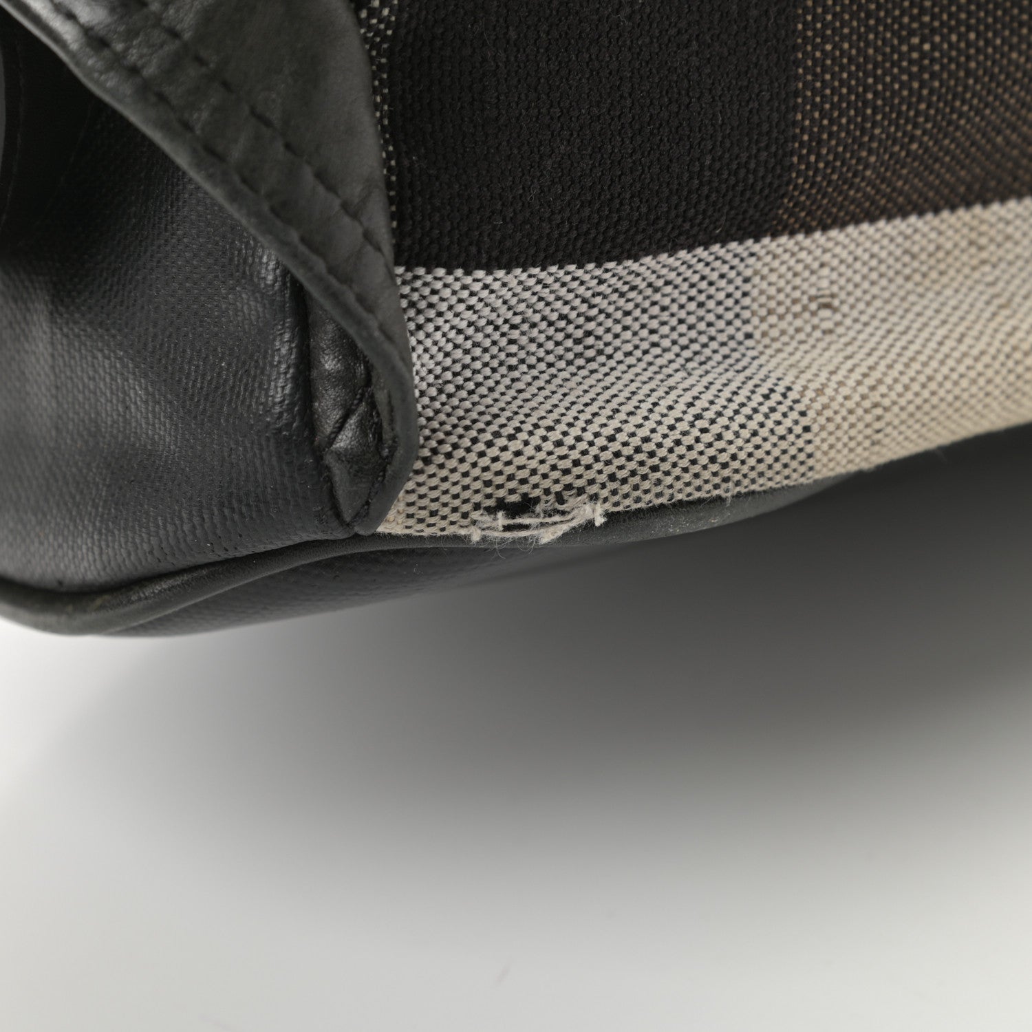 Burberry Canvas Mega Check Doran Backpack Black 16 of 17