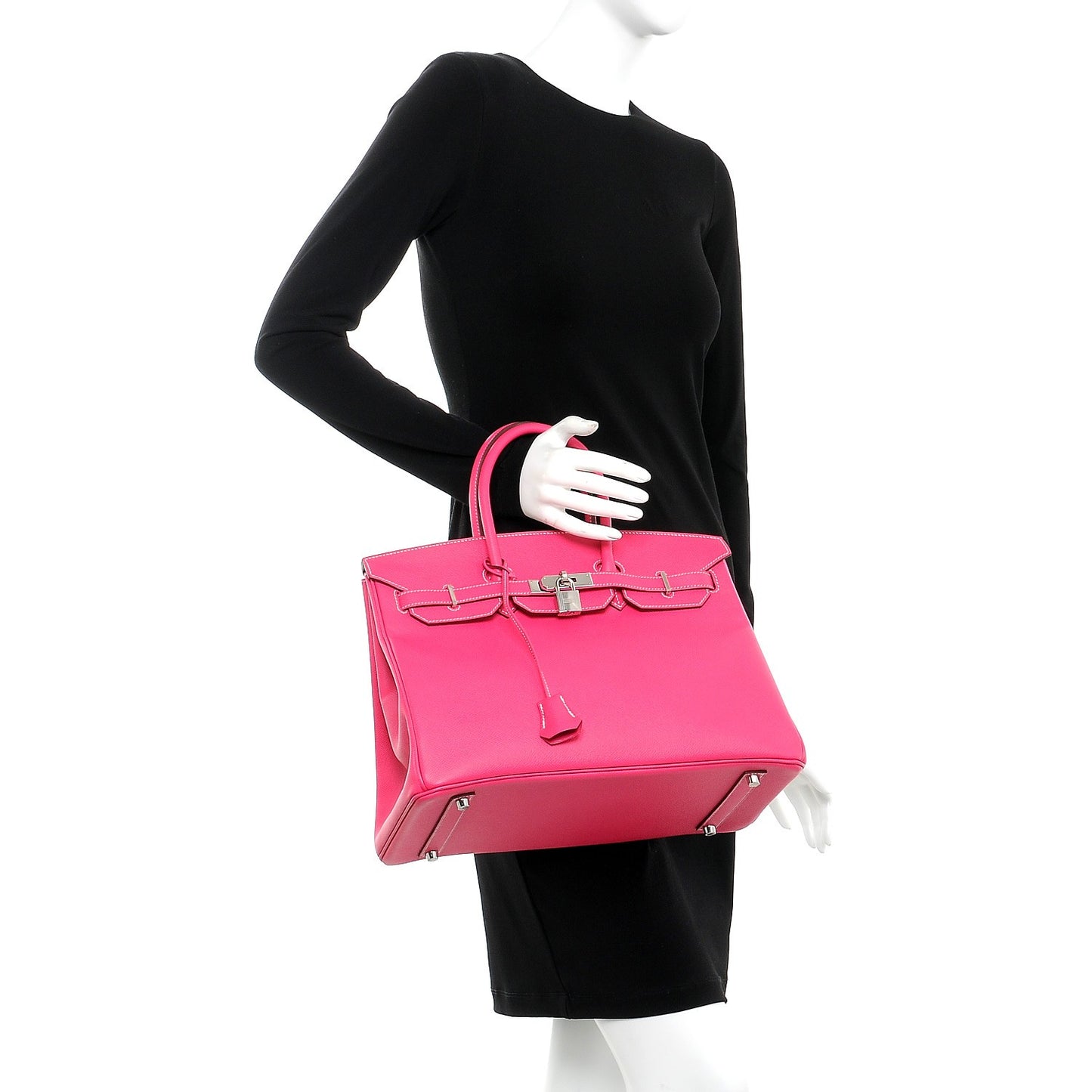 Epsom Birkin 35 Rose Tyrien