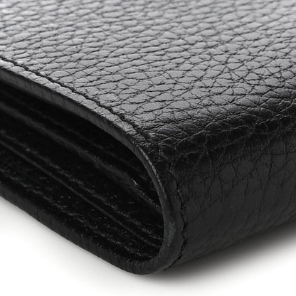 Gucci Dollar Calfskin GG Marmont Zipped Wallet Black 9 of 11
