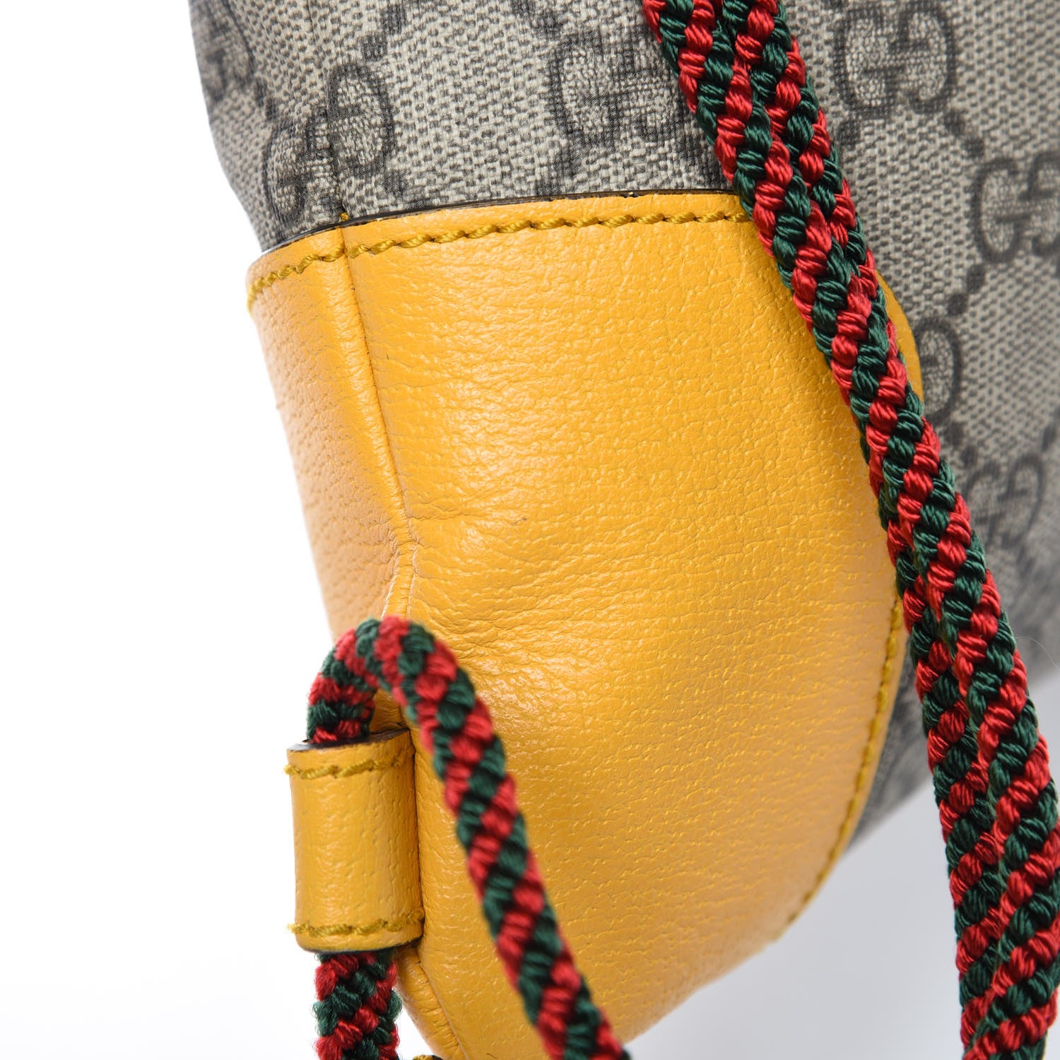Gucci GG Supreme Monogram Neo Vintage Drawstring Backpack Beige New Acero Crop 12 of 12