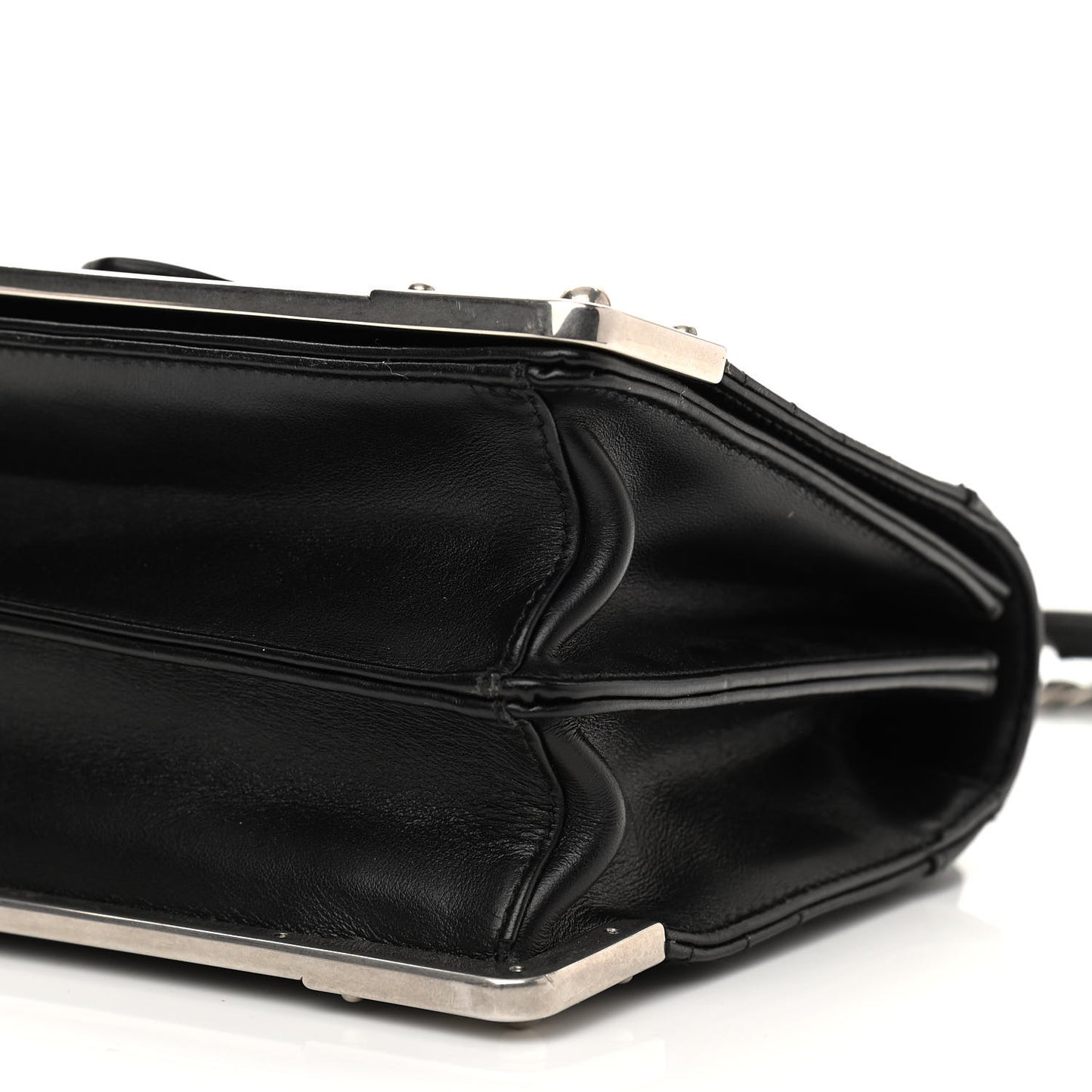City Calfskin Saffiano Cahier Bag Black