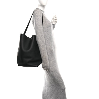 The Row Grained Calfskin Medium N/S Hook Tote Black 2 of 11