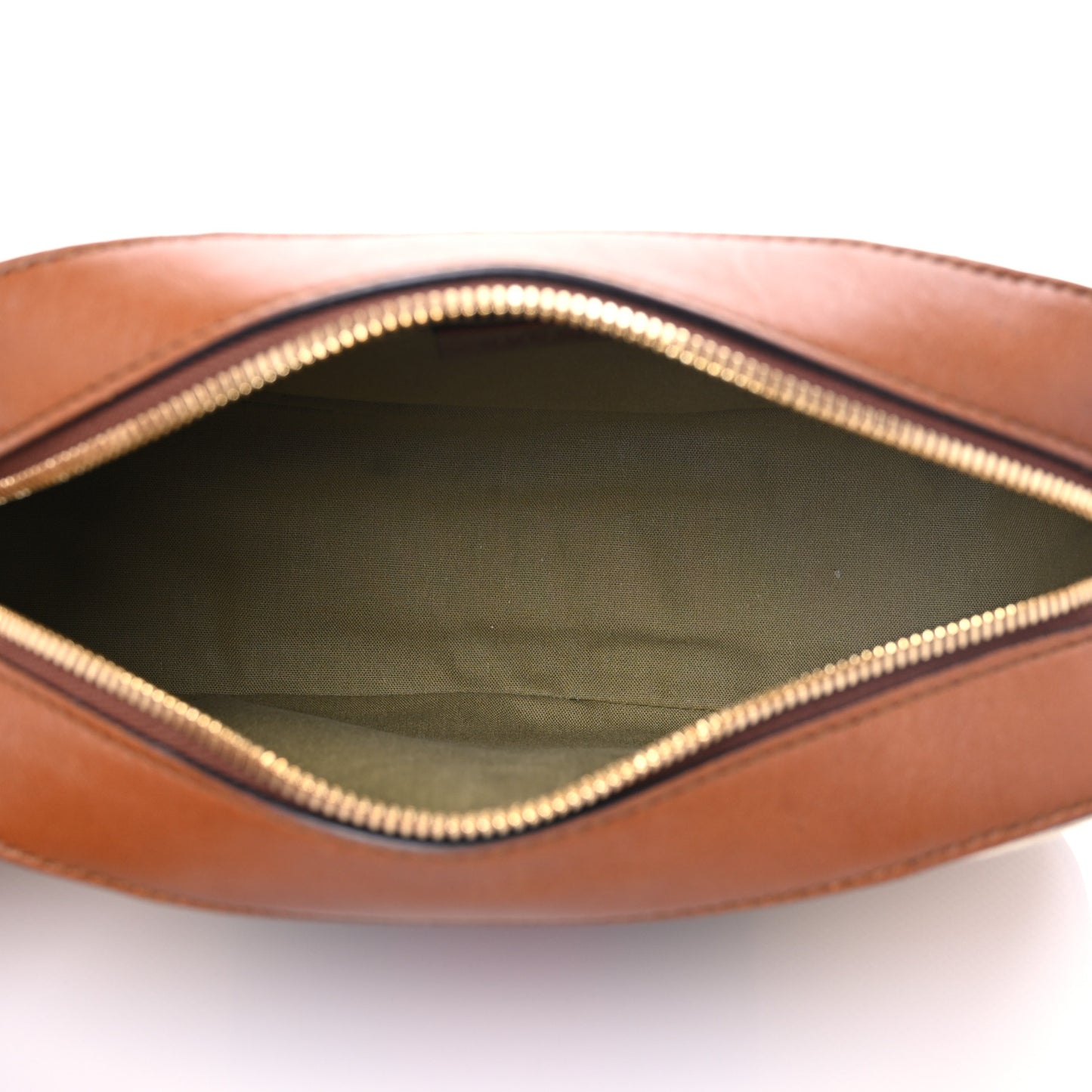 Vintage Canvas Web Shoulder Bag Sand Cuir