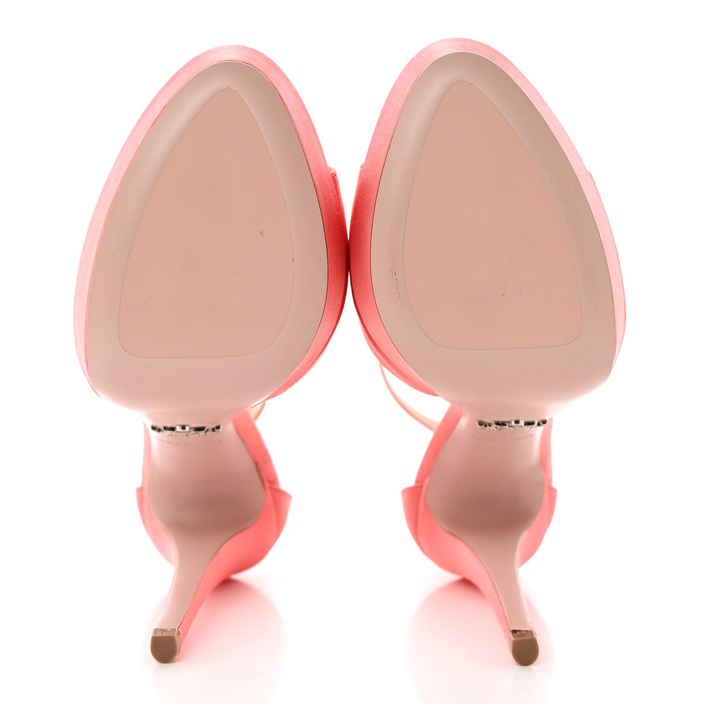 Satin Ankle Strap Platform Sandals 37