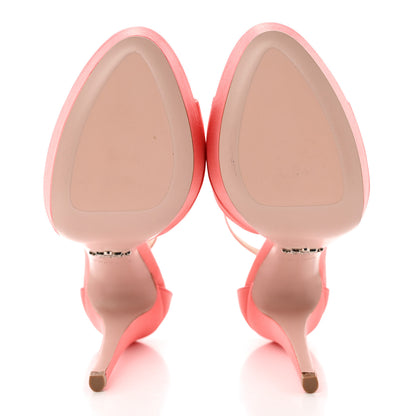 Prada Satin Ankle Strap Platform Sandals 37 5 of 11