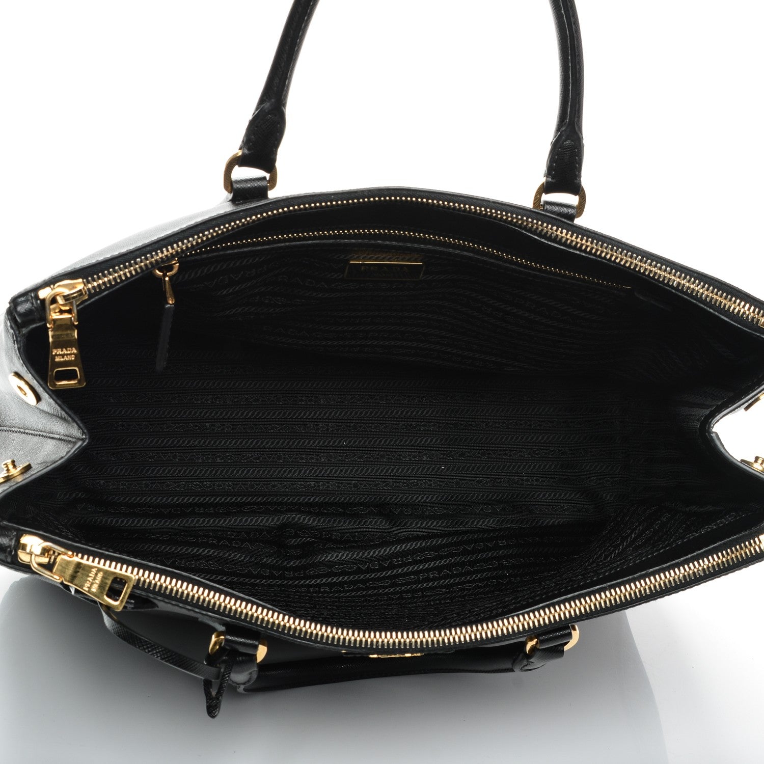 Prada Saffiano Large Galleria Double Zip Tote Black 5 of 8