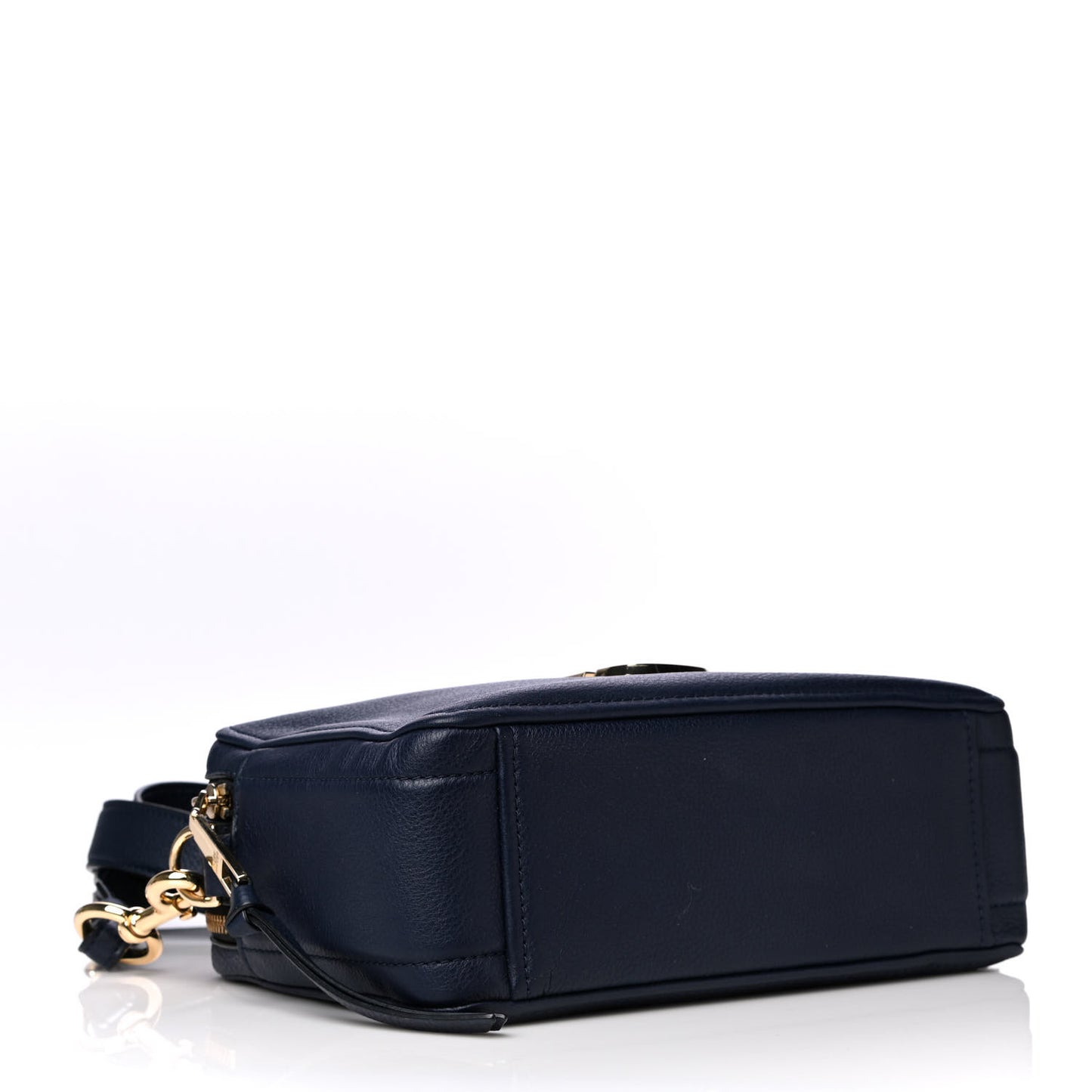 Supple Natural Grain Calfskin The Softshot 27 Bag Navy