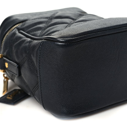Saint Laurent Grain de Poudre Quilted 80's Vanity Bag Black 8 of 9