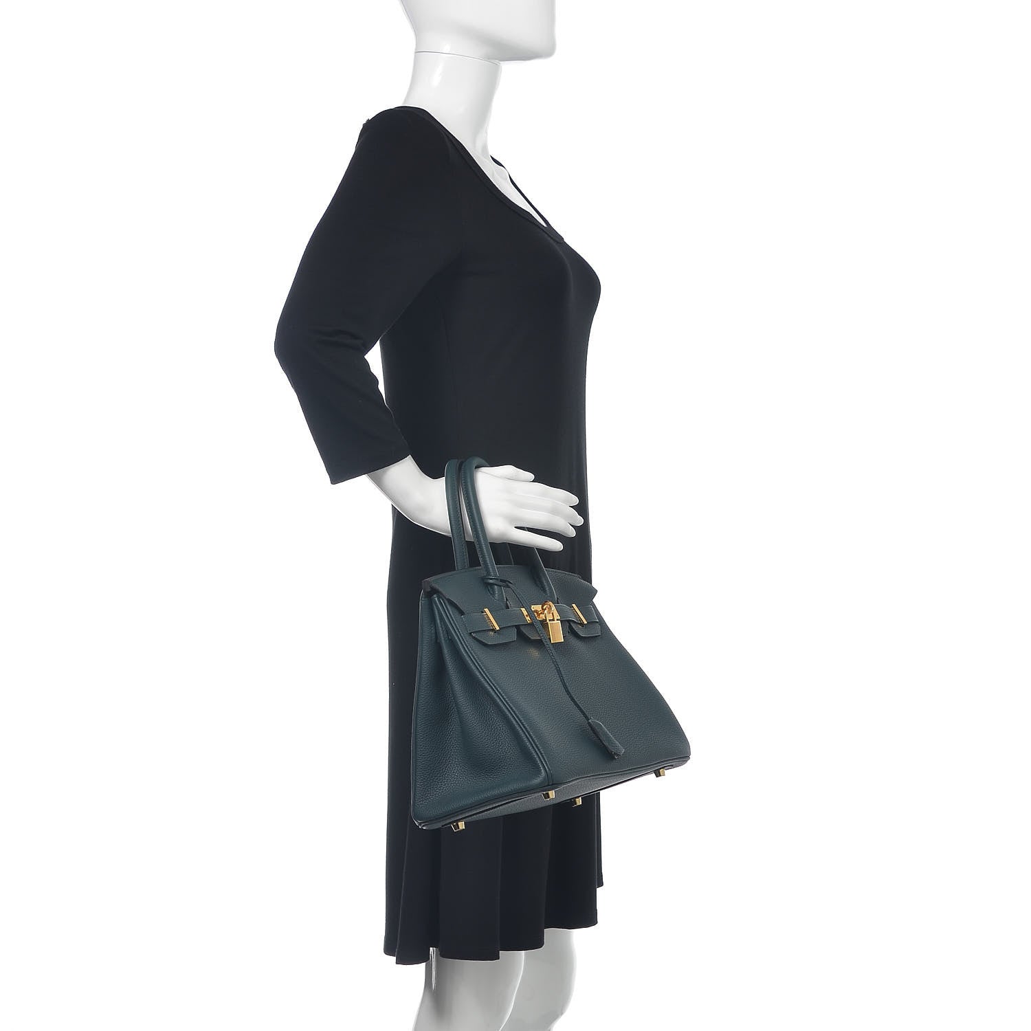 Hermes Togo Birkin 30 Vert Cypress 2 of 30