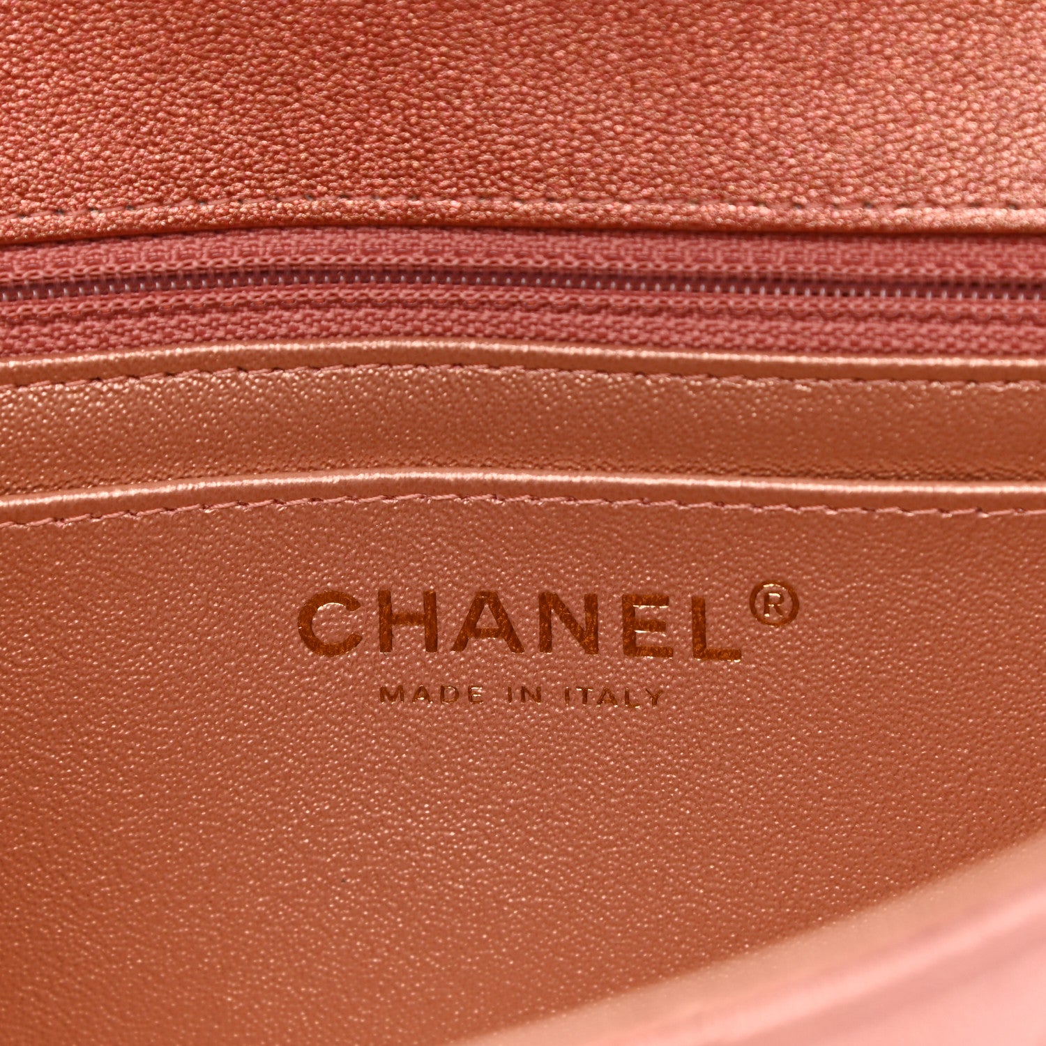 Chanel Metallic Lambskin Quilted Ombre Mini Rectangular Flap Pink 6 of 12