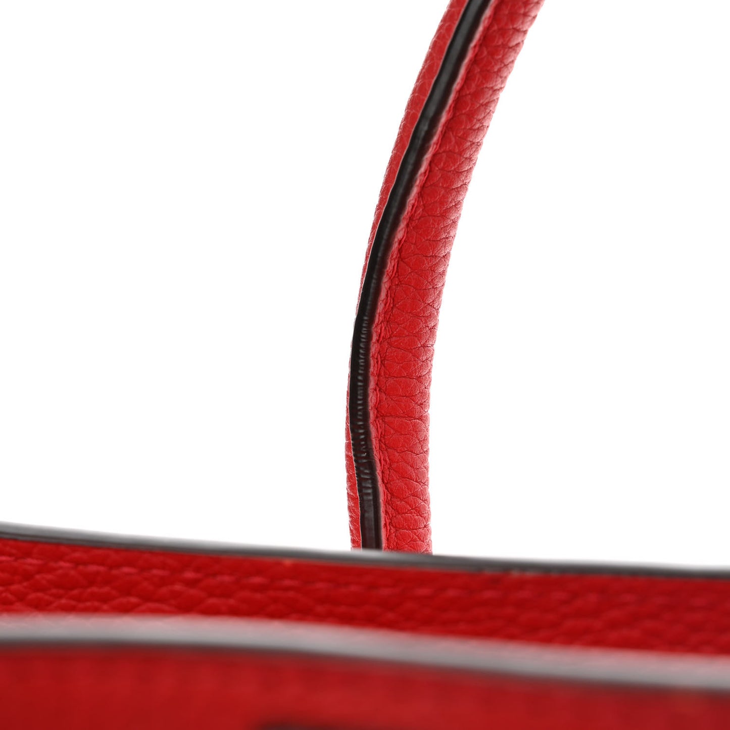Drummed Calfskin Micro Luggage Coquelicot