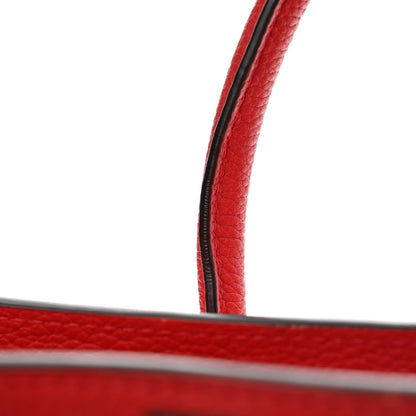 Celine Drummed Calfskin Micro Luggage Coquelicot 16 of 17