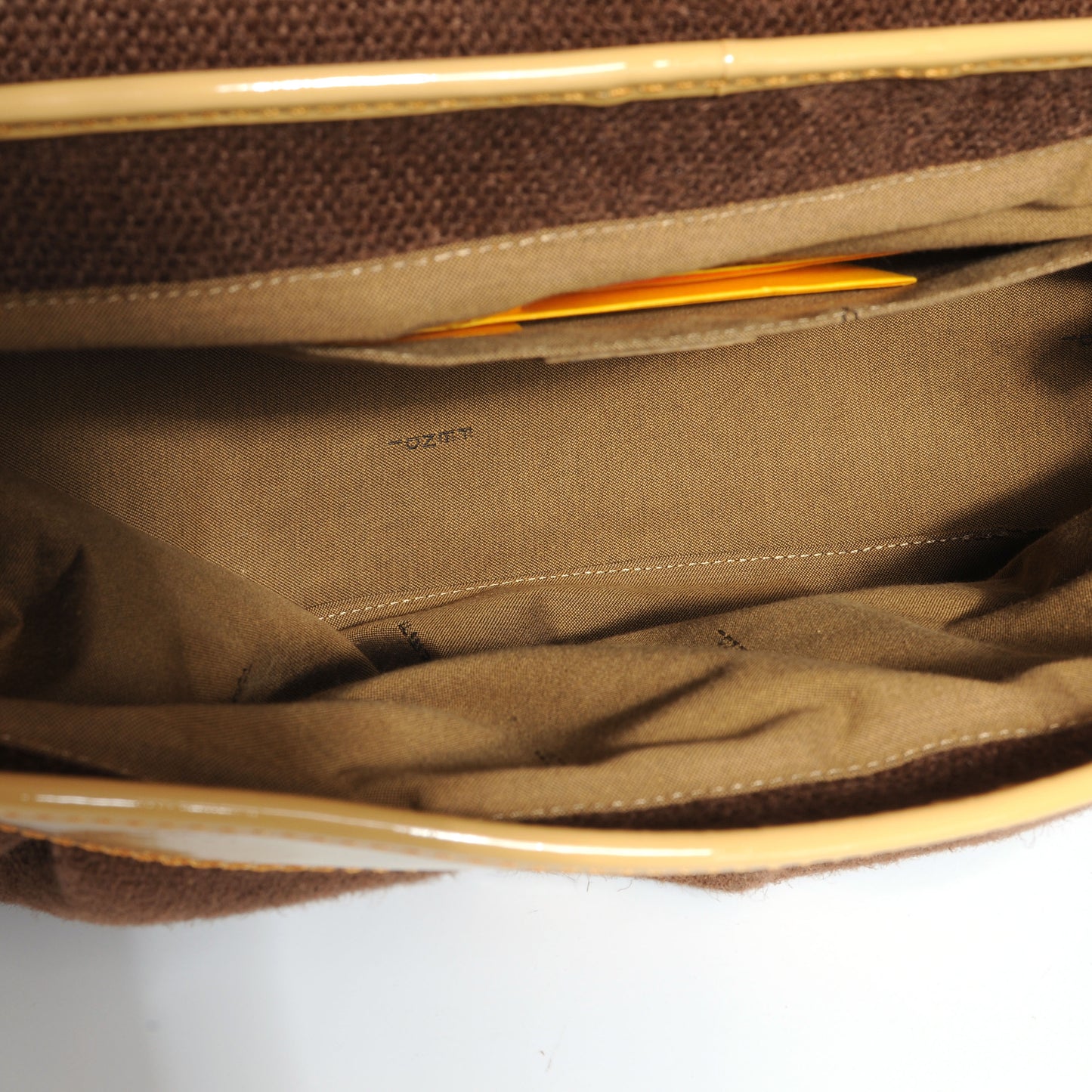 Canvas Raffia B Bag Brown
