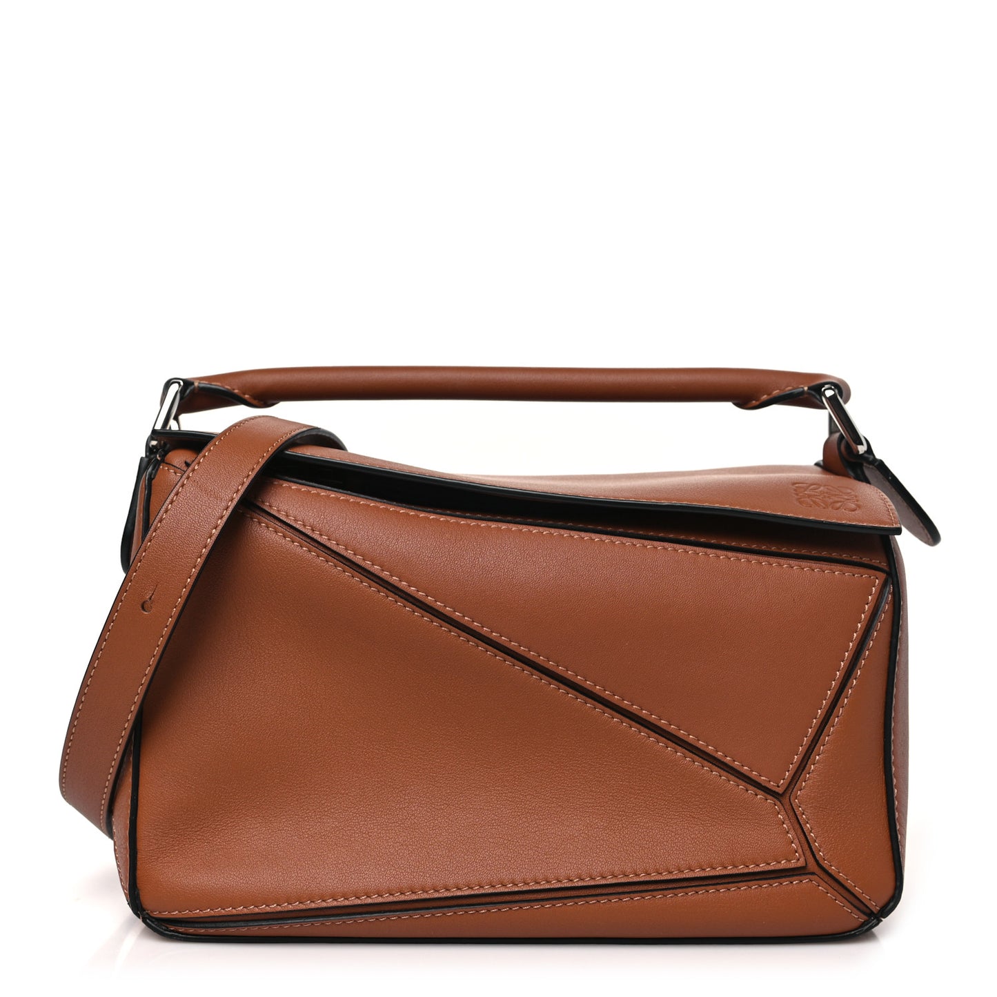 Calfskin Medium Puzzle Bag Tan