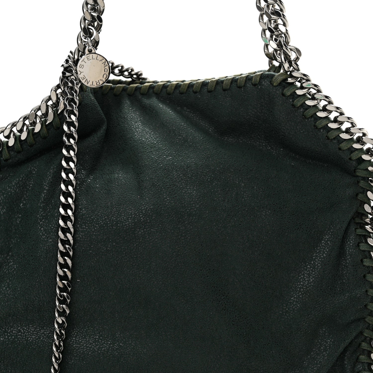 Stella McCartney Shaggy Deer Mini Falabella Fold Over Tote Pine 8 of 10
