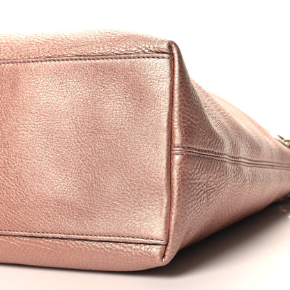 Gucci Metallic Pebbled Calfskin Medium Soho Chain Shoulder Bag Pink 11 of 11