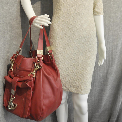 Jimmy Choo Leather Lois Bag Red 3 of 9