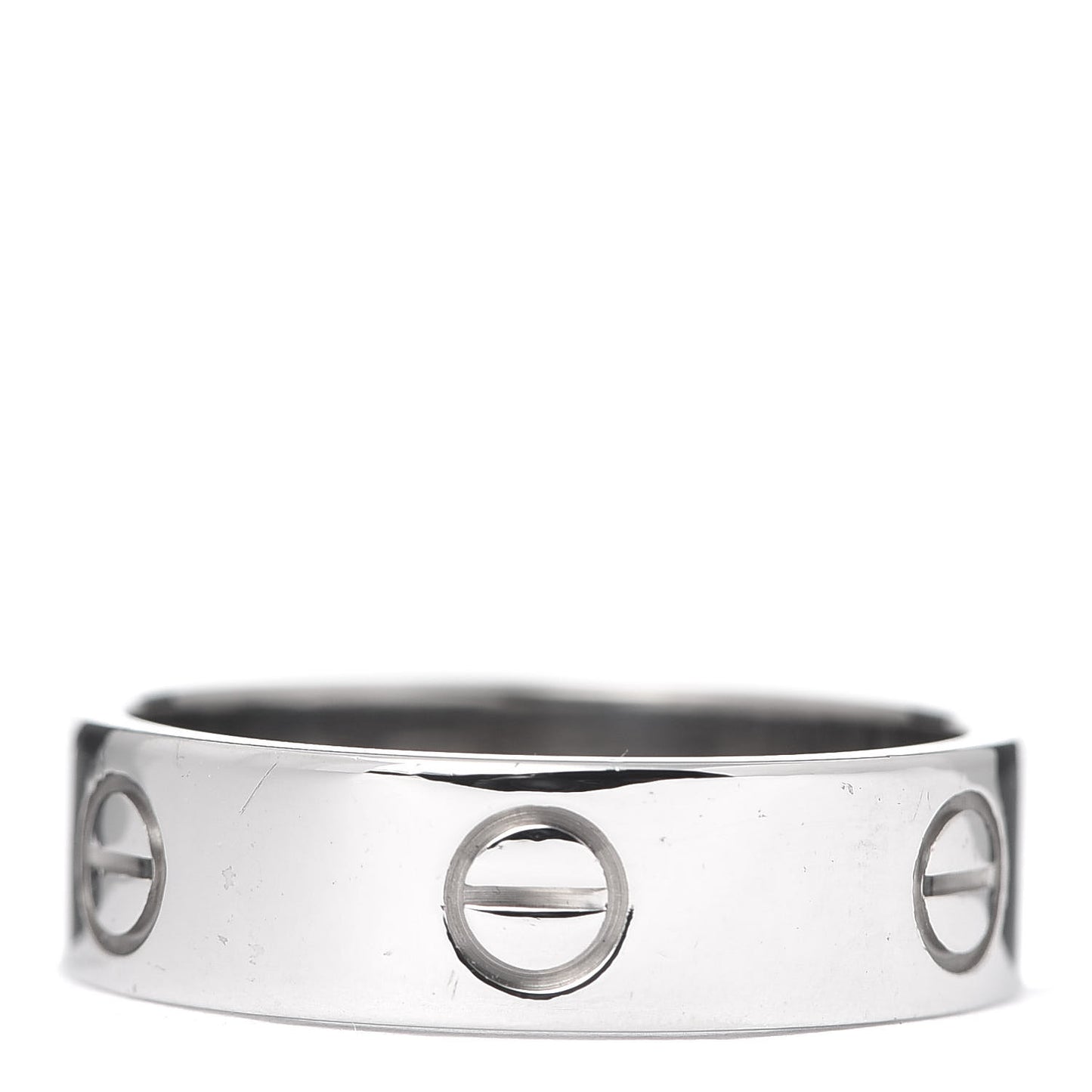 18K White Gold 5.5mm LOVE Ring 60 9