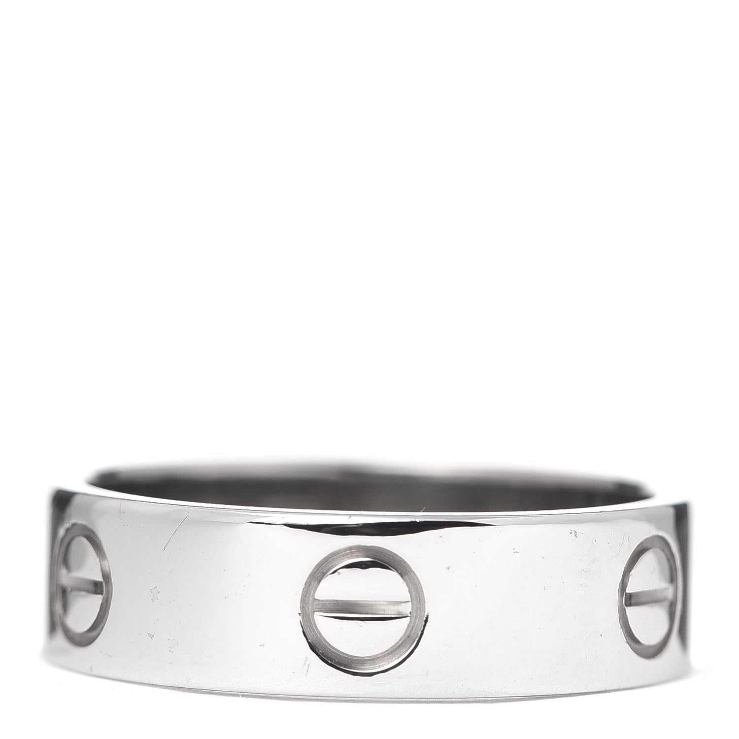 Cartier 18K White Gold 5.5mm LOVE Ring 60 9 3 of 4