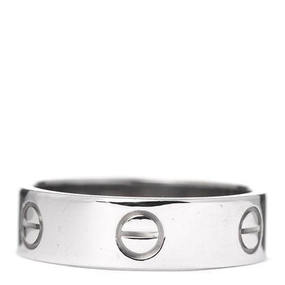 Cartier 18K White Gold 5.5mm LOVE Ring 60 9 3 of 4