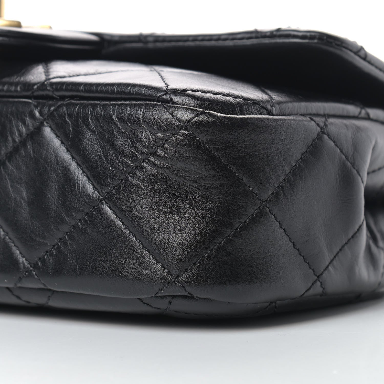 Chanel Calfskin Quilted Small Crystal Pearls Flap Bag Black 9 of 9