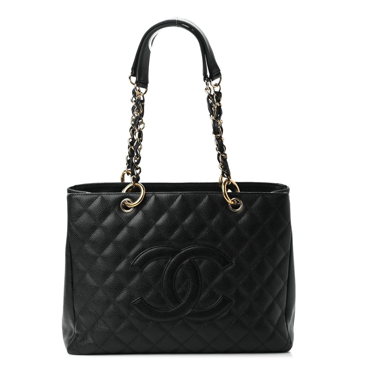 Chanel Caviar Quilted Grand Shopping Tote GST Black 1 of 9