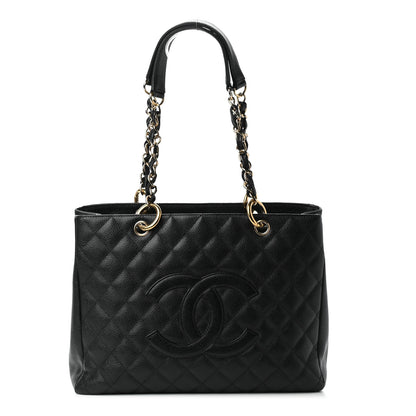 Chanel Caviar Quilted Grand Shopping Tote GST Black 1 of 9