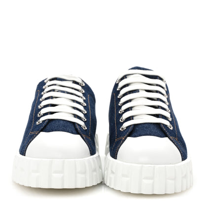 Hermes Denim Womens Cross Sneakers 37 Bleu 3 of 11