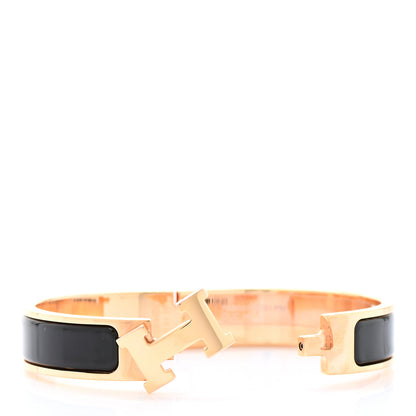 Hermes Enamel Narrow Clic Clac H Bracelet PM Black 5 of 5
